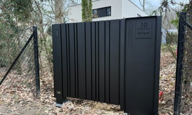 Design schuifpoort met LED-Line — Linter